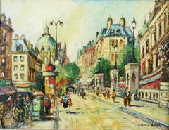 Impressionist Paris Street Scene Landscape Painting