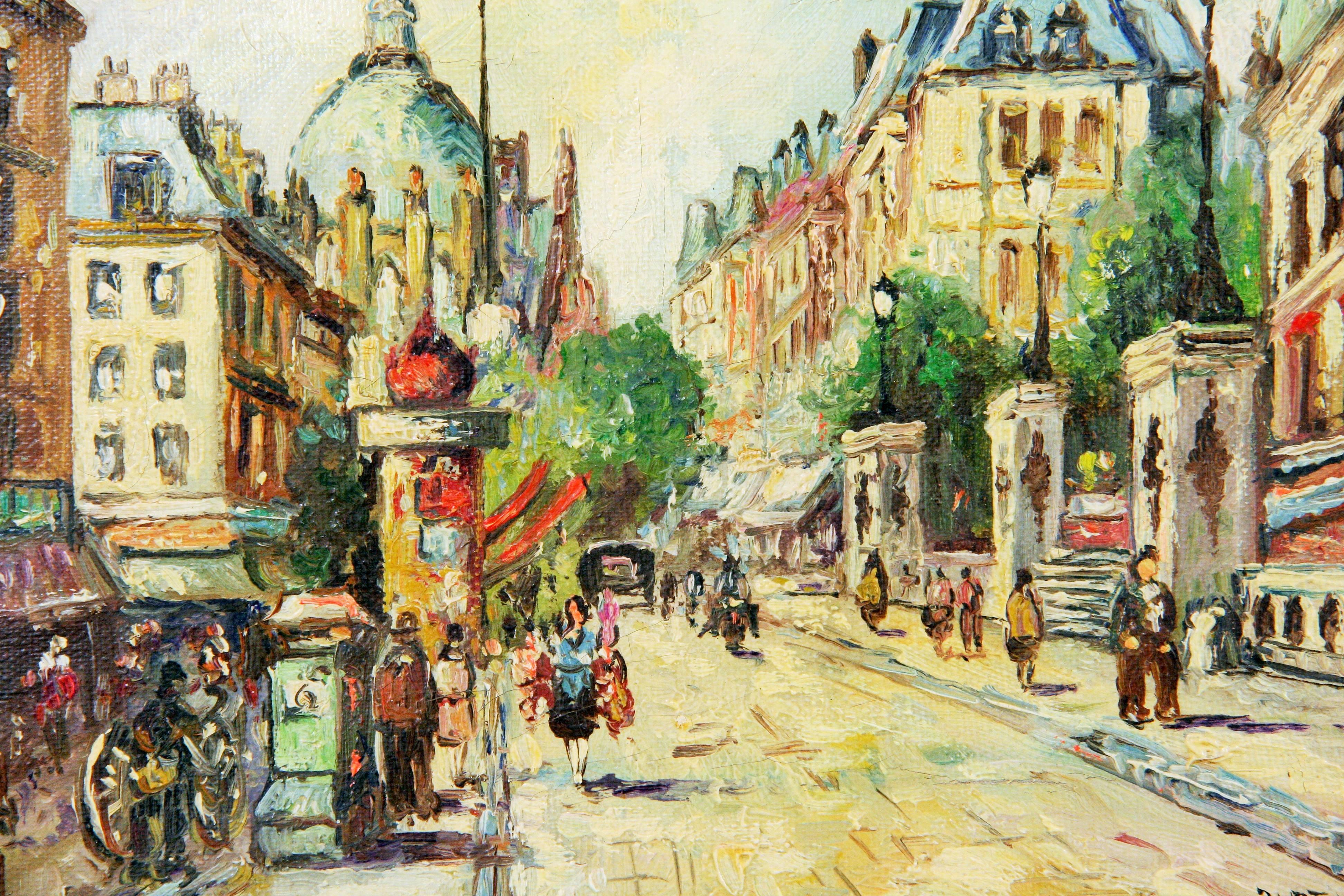 Impressionist Paris Street Scene Landscape Painting 2