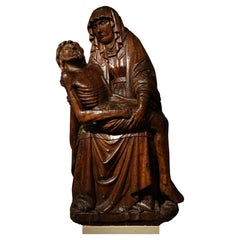 Pieta in oak wood, Germany, circa 1500