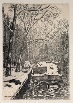 Reguliersracht during winter, Amsterdam