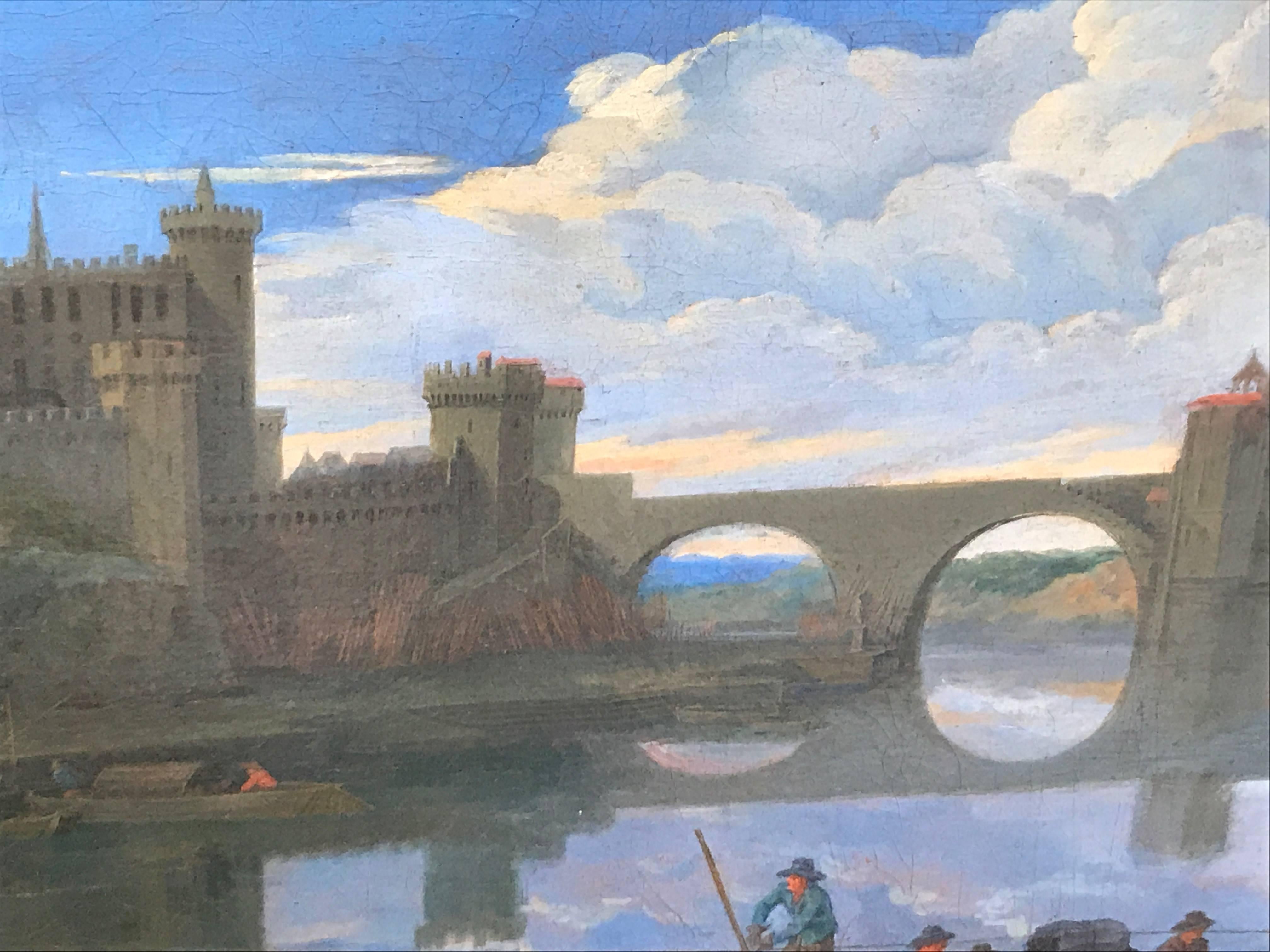 Provenance:
Sotheby’s December 5th 2006, Lot 388

Bout was a Flemish painter, draughtsman and etcher. He is known mainly for his landscapes, city, coast and country views and architectural scenes painted in a style reminiscent of earlier Flemish