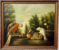 Según Pieter Casteels III (1684-1749), Atemporal, Aves y frutas exóticas