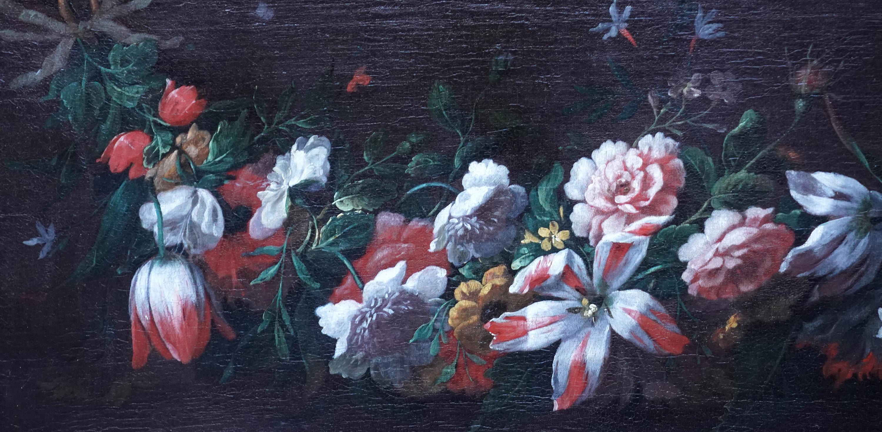 Blumenstrauß-Stillleben – flämisches Blumengemälde eines alten Meisters, 18. Jahrhunderts (Alte Meister), Painting, von Pieter Casteels III
