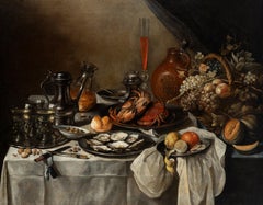 Pieter Claesz (1597-1660); "Bodegón"; óleo sobre lienzo, siglo XVII