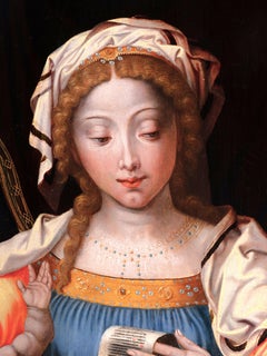 Virgin with child, workshop of Pieter Coecke Van Aelst, 16th c. Flemish school