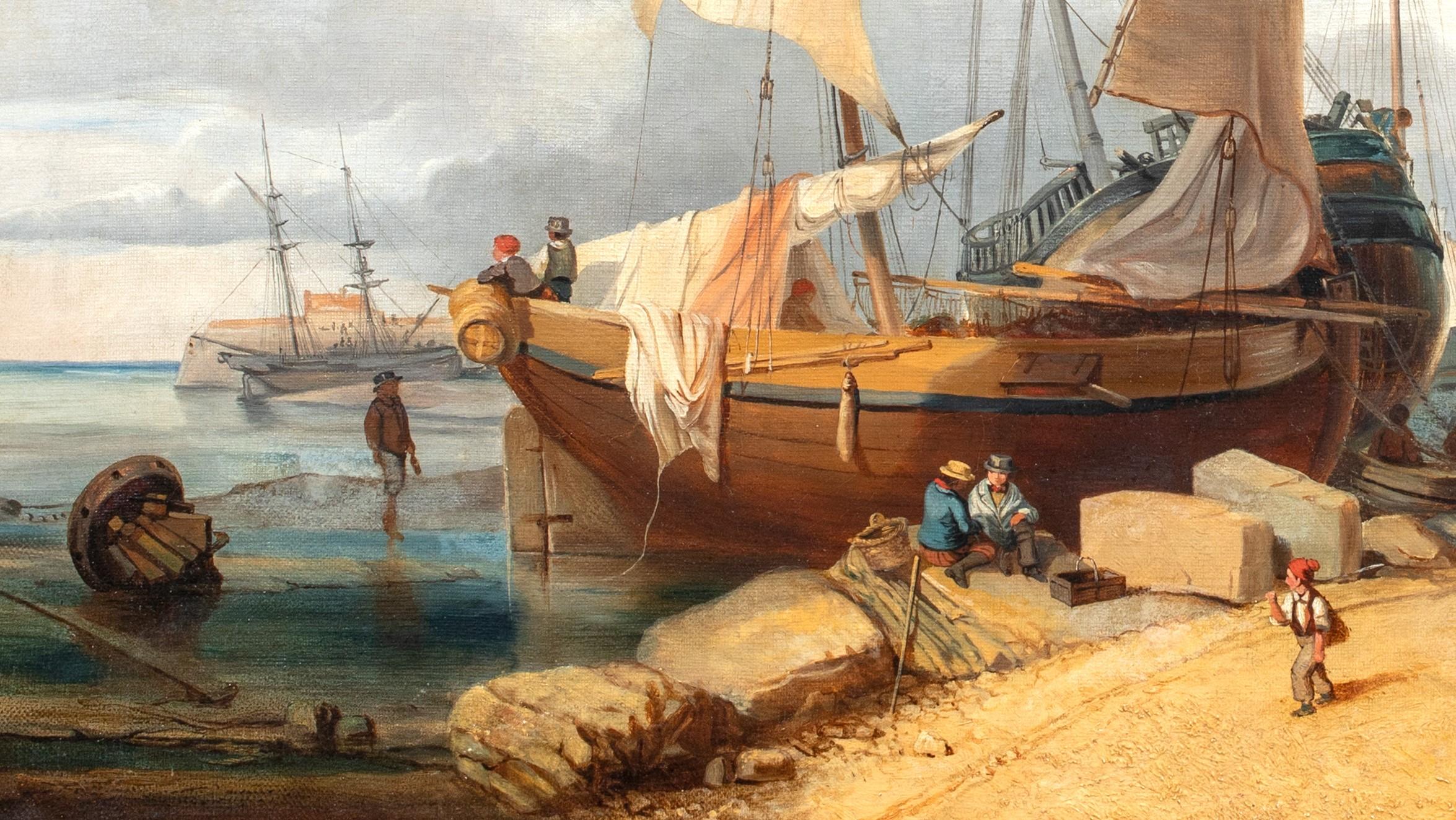 Normandy. 19th Century

circle of Cornelis Christiaan Dommershuizen (1842-1928)

Large 19th Century coastal scene at Normandy, oil on canvas. Excellent quality and condition view of fisherfolk at Normandy unloading the days catch. Presented in an