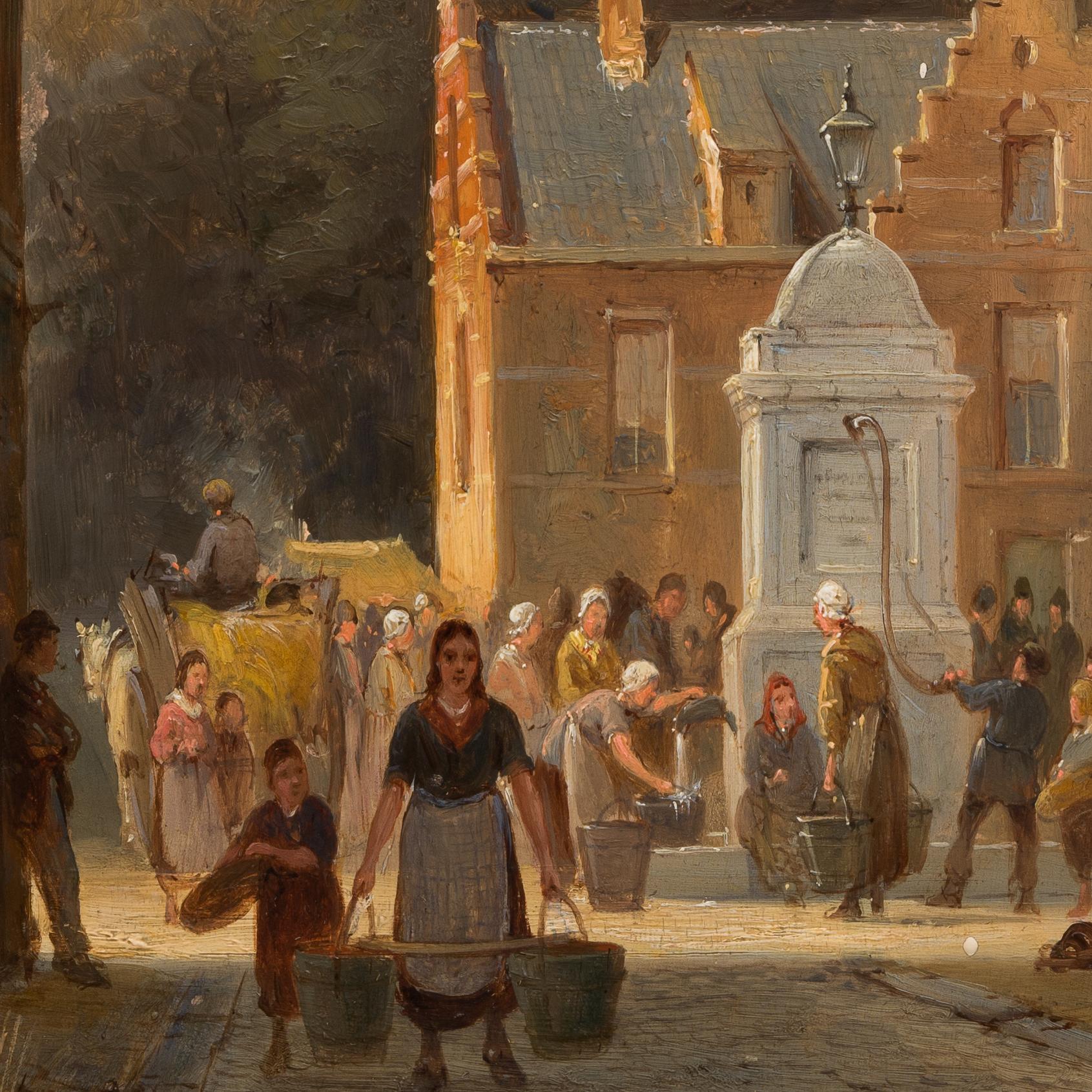 Pieter Cornelis Dommersen, auch bekannt als Pieter Cornelis Dommershuijzen (1833 - nach 1913), war bekannt für seine Capriccio-Gemälde, in denen sich Fantasie und Realität vermischen. Dommersen schuf Szenen, die sowohl von Authentizität als auch von