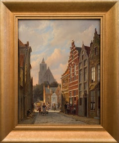 Antique Utrecht, A Day on St. Gertrude's Place (1880) by Pieter Cornelis Dommershuijzen