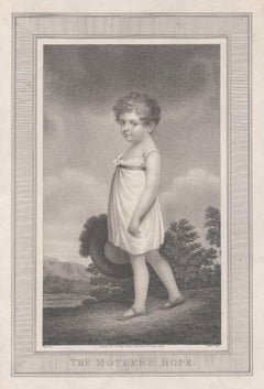 The Mother's Hope, Regency stipple portrait engraving, 1815