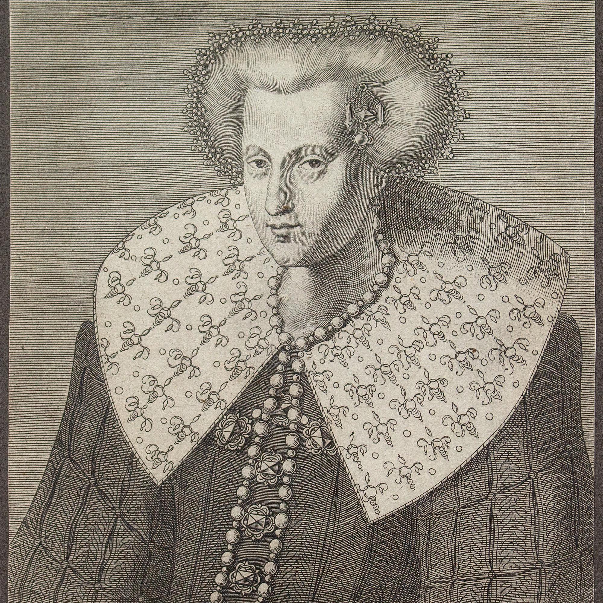 Pieter de Jode the Elder, Anne Of Denmark, Engraving 1