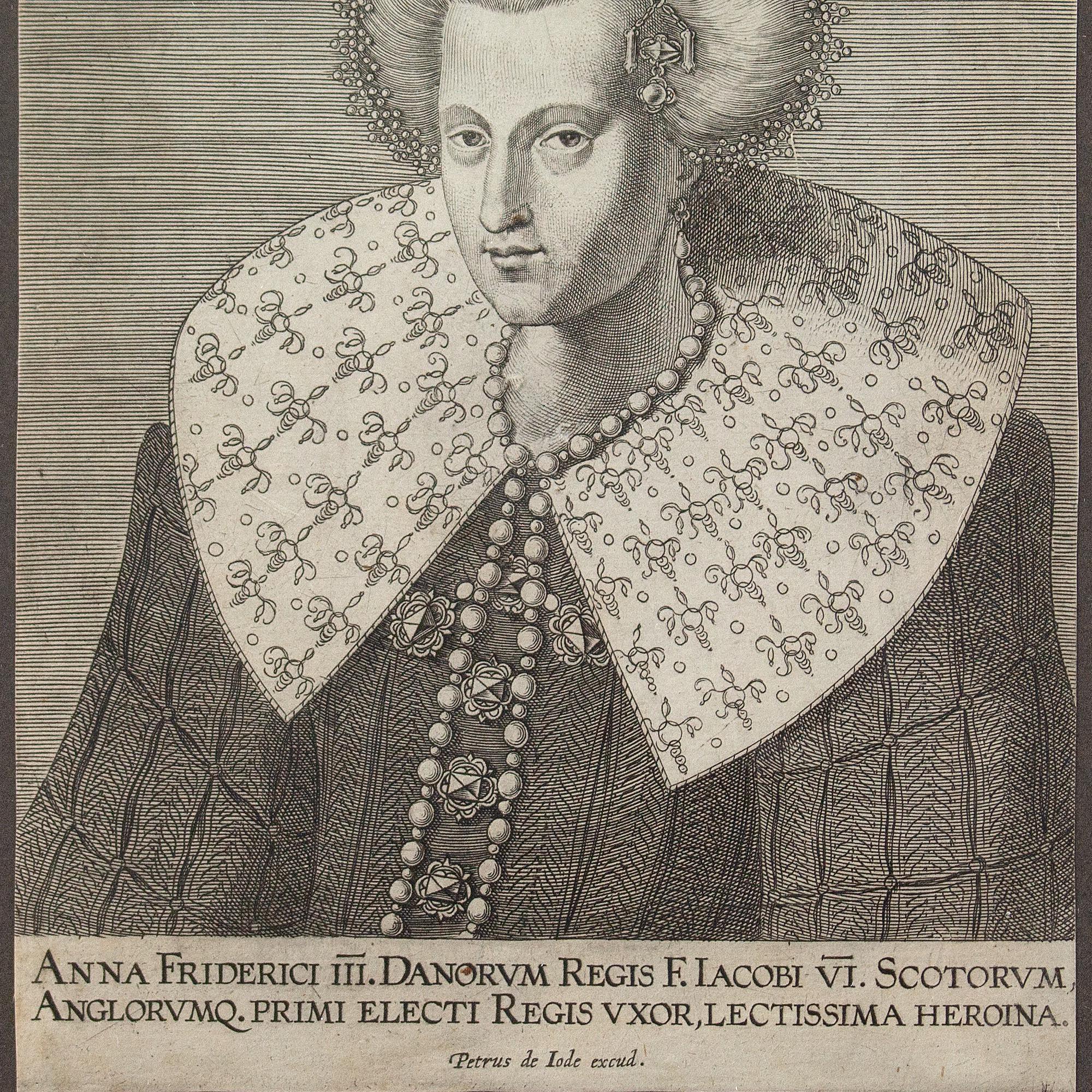 Pieter de Jode the Elder, Anne Of Denmark, Engraving 2