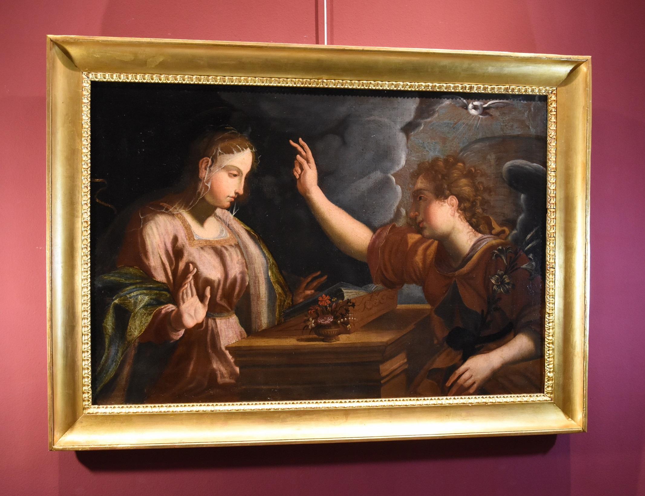 Annunciation De Witte Gemälde, Öl auf Leinwand, Alter Meister, flämische Kunst, 17. Jahrhundert  im Angebot 6