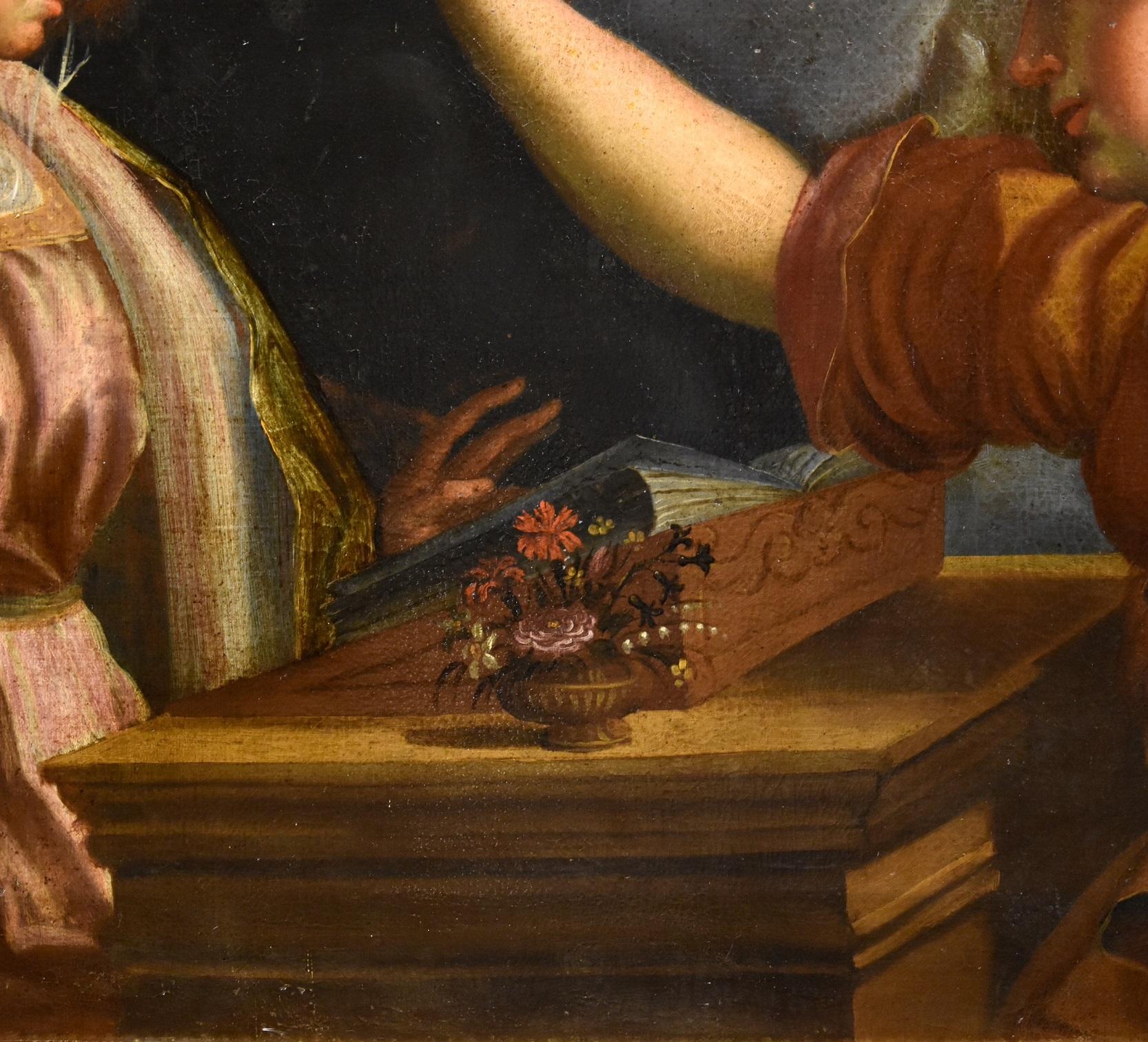 Annunciation De Witte Gemälde, Öl auf Leinwand, Alter Meister, flämische Kunst, 17. Jahrhundert  im Angebot 1