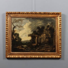 Paisaje con ruinas clásicas Óleo sobre lienzo. Siglo XVII.