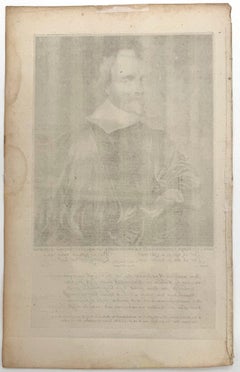 Retrato de Jacob Cats, poeta - grabado por Michiel Nöel Natalis