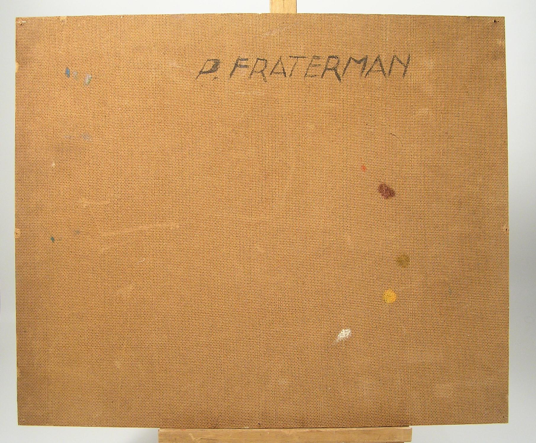 Pieter Fraterman - Orchard - Peinture à l'huile néerlandaise post-impressionniste, vers 1950 en vente 6
