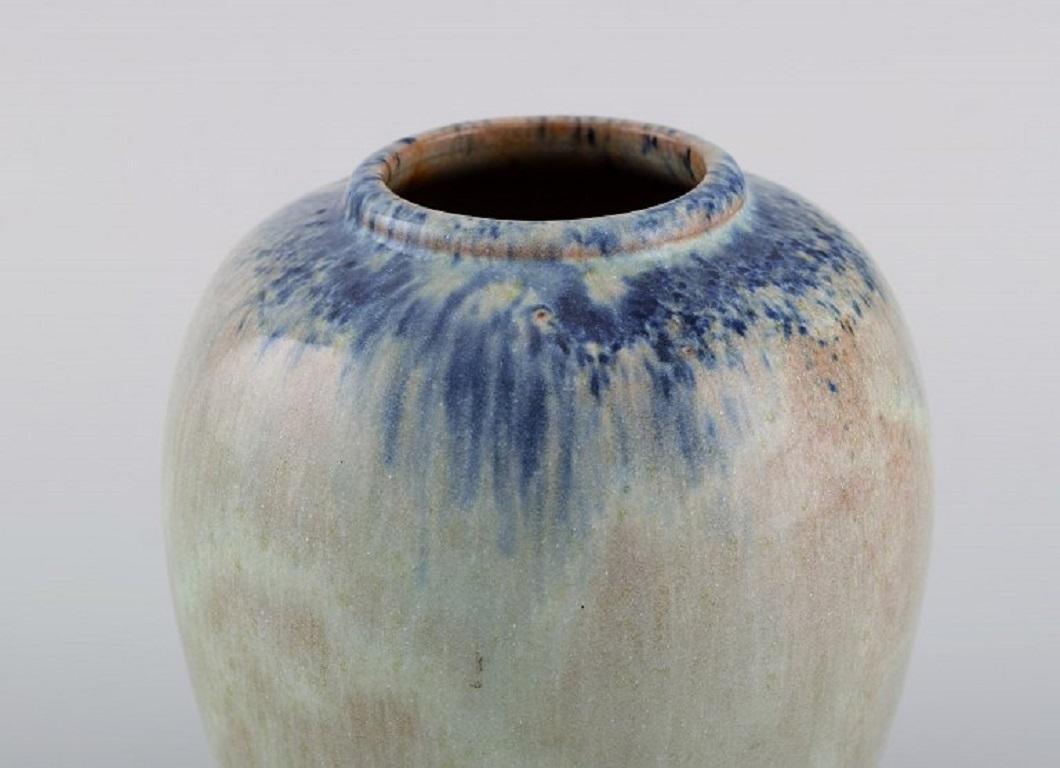 Dutch Pieter Groeneveldt, Unique Vase in Glazed Ceramics