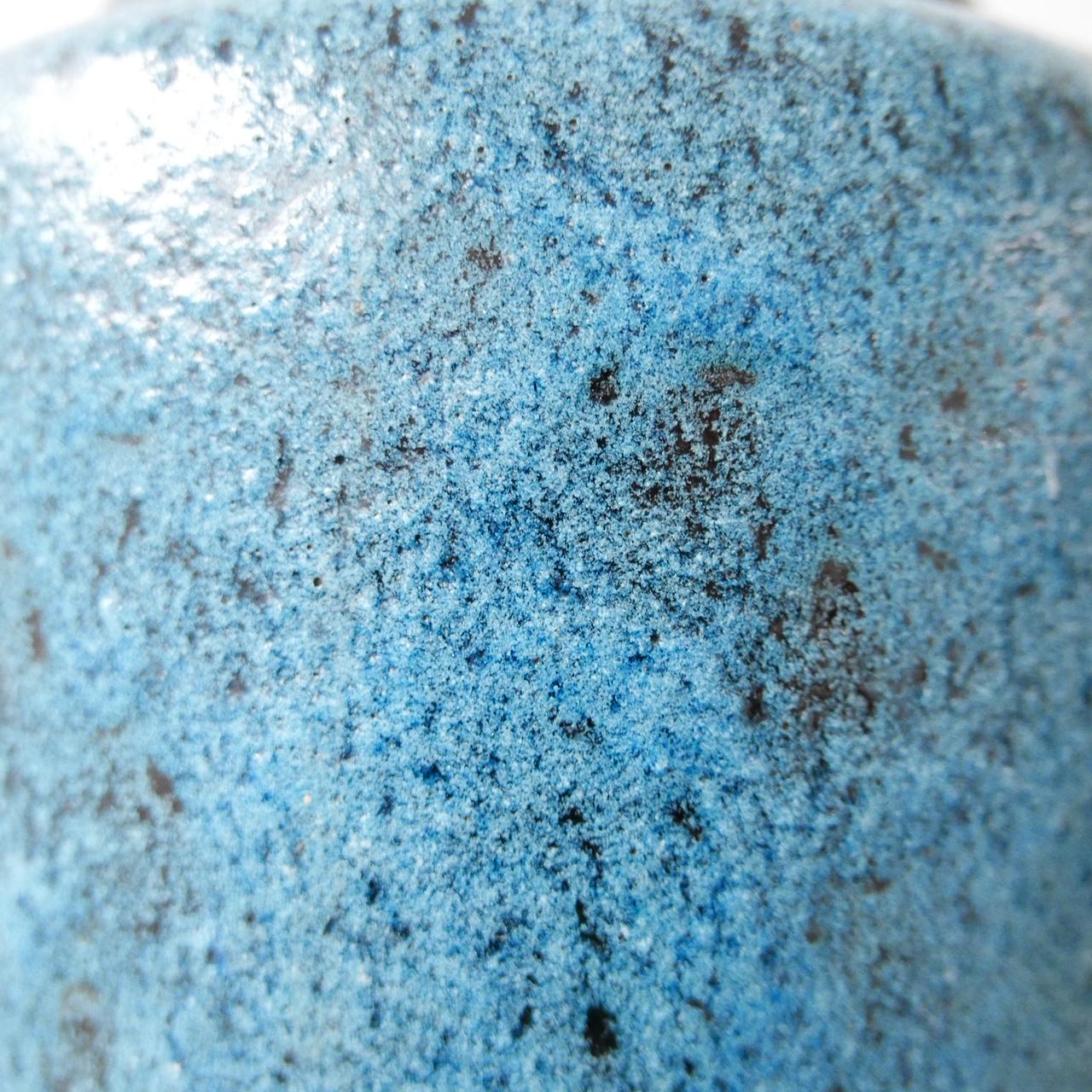 Pieter Groeneveldt Blue Lava Ceramic Mid-Century Dutch Vase 1