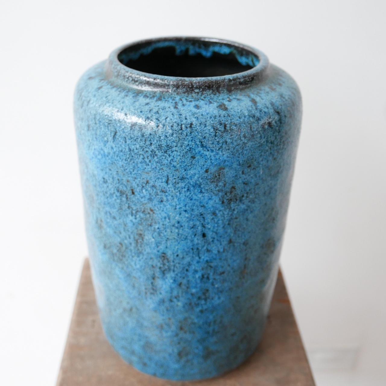 Pieter Groeneveldt Blue Lava Ceramic Mid-Century Dutch Vase 3