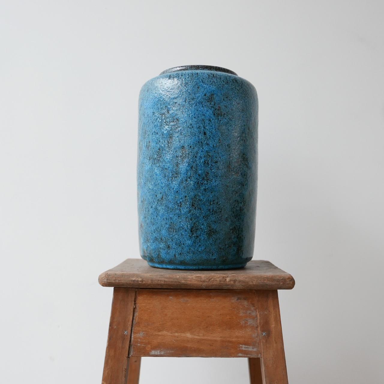 Pieter Groeneveldt Blue Lava Ceramic Mid-Century Dutch Vase 5