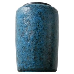 Pieter Groeneveldt Blue Lava Ceramic Mid-Century Dutch Vase