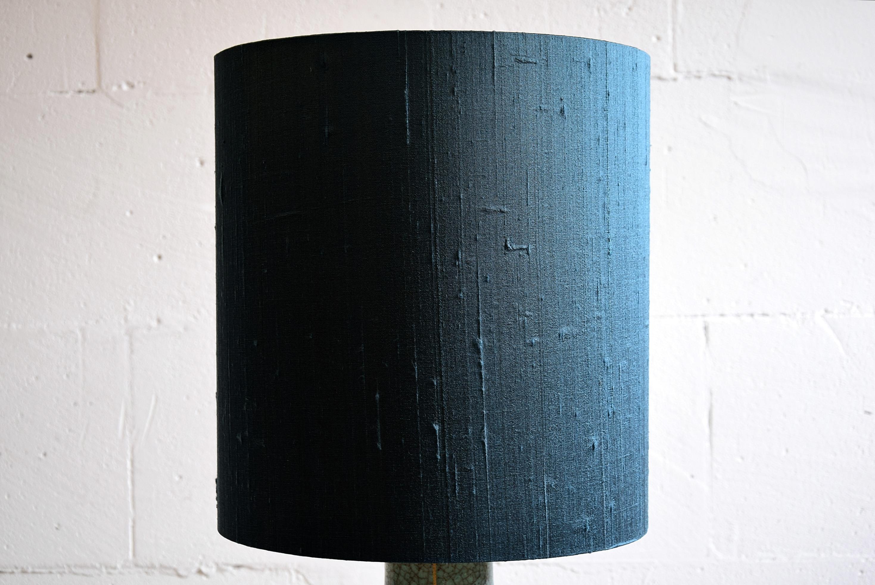 Mid-20th Century Pieter Groeneveldt Rare Craquelé Ceramic Table Lamp Midcentury For Sale