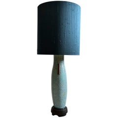 Pieter Groeneveldt Rare Craquelé Ceramic Table Lamp Midcentury