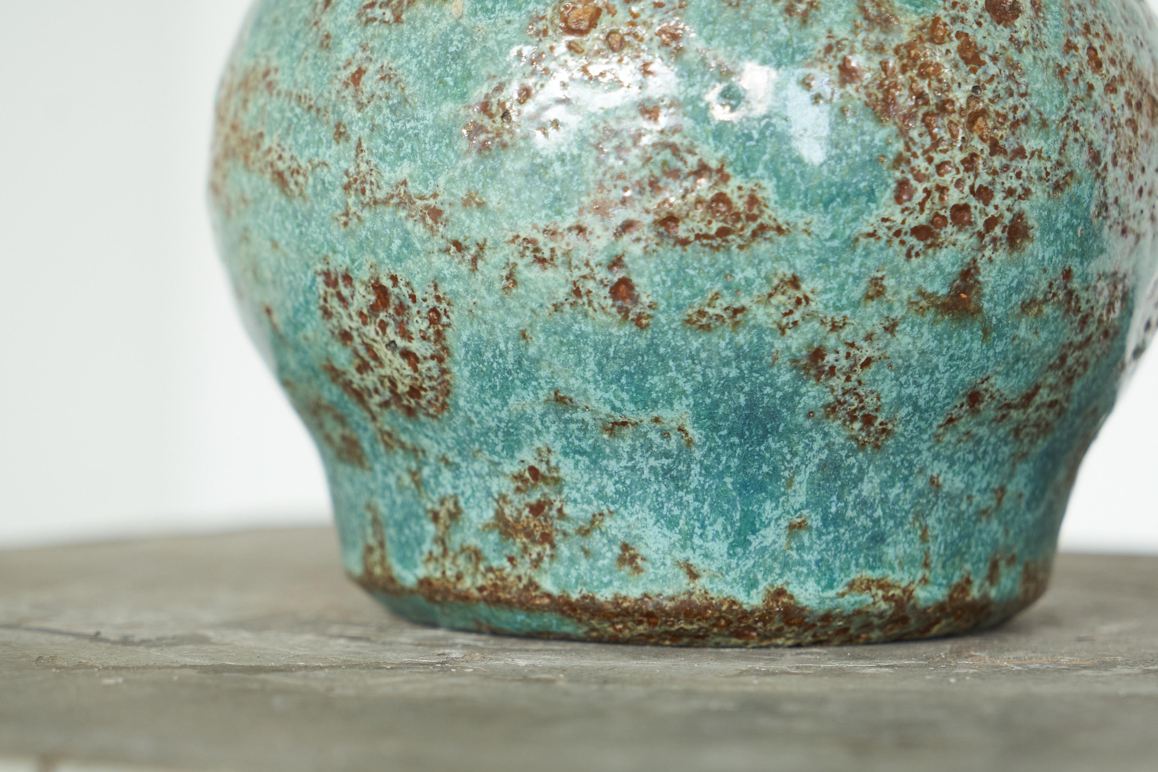 Terracotta Vaso in Studio Pottery Pieter Groeneveldt Paesi Bassi anni '40 in vendita