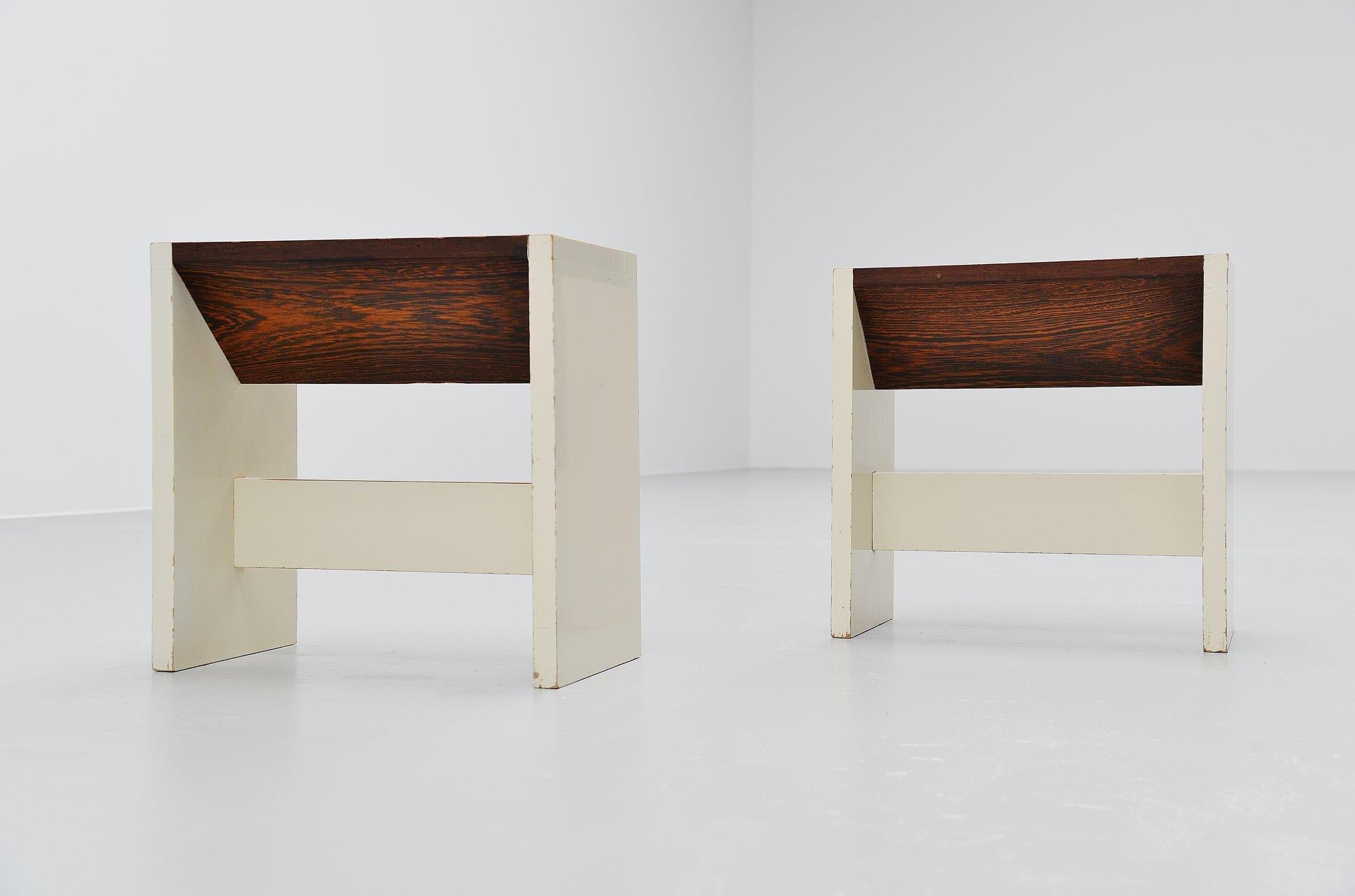 Dutch Pieter Maris Architectural Stools Holland, 1960