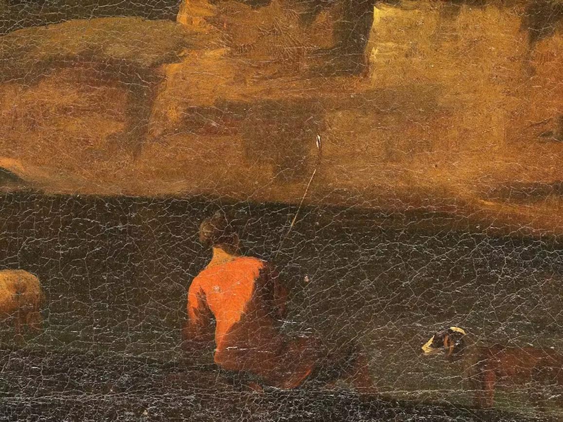 Landschaft aus dem 17. Jahrhundert von Pieter Mulier, Öl auf Leinwand im Angebot 3