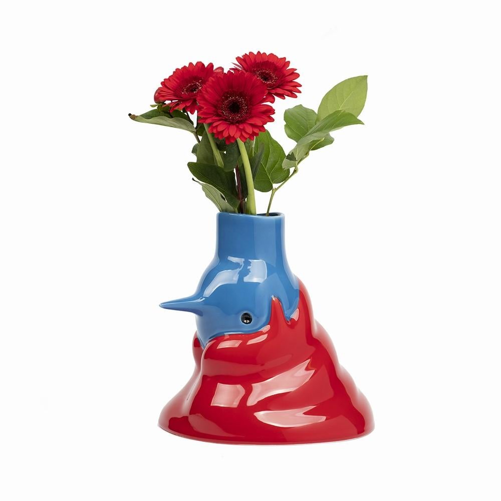 PIET PARRA Die Vase „The Upside Down Face“, handbemalte Blumenvase in limitierter Auflage im Angebot 1