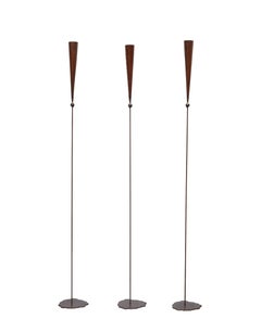 Pieter Spruyt handmade Brass 3 Brutalist Torchères