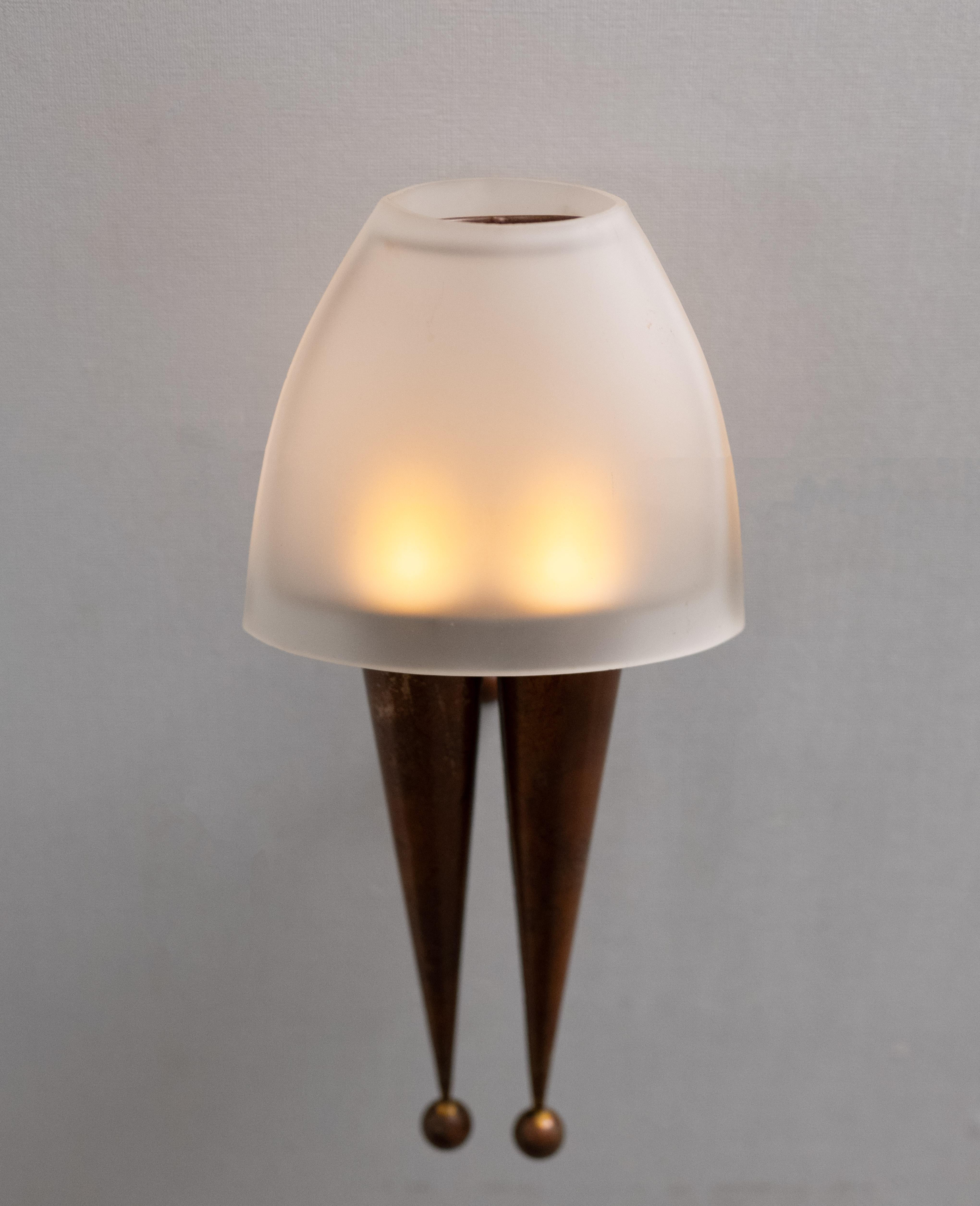 Pieter Spruyt   Candelabros de latón hechos a mano Años 80 en venta 10