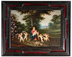 Rest on the Flight into Egypt - Attributed to Pieter Van Avont - 17th c. Flemish