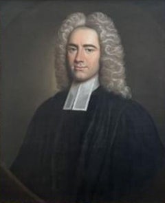 18th century portrait painting of a clergyman Pieter Van Bleeck (follower)