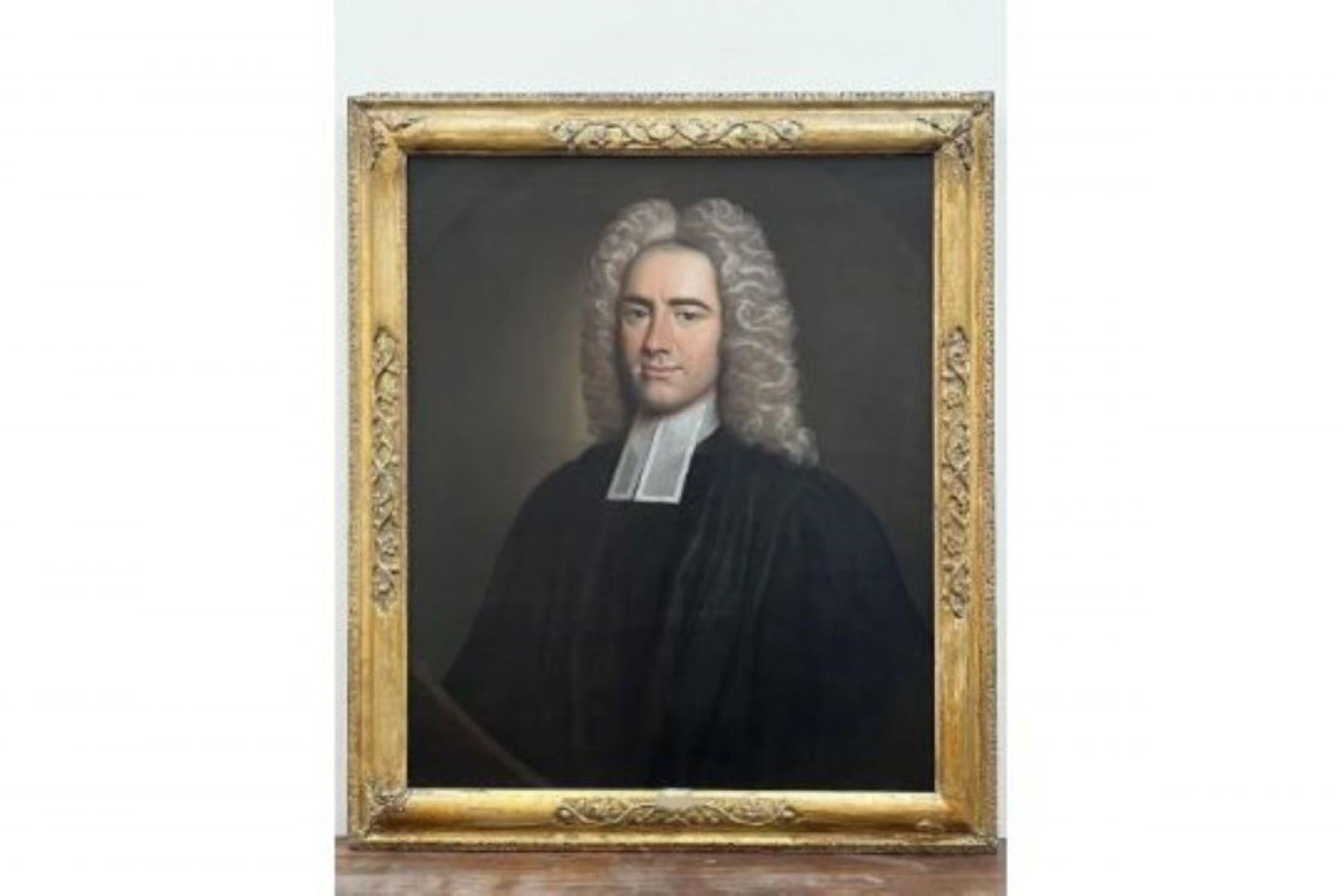 Pieter Van Bleeck (follower)  Portrait Painting – Porträtgemälde eines Klerus Pieter Van Bleeck aus dem 18. Jahrhundert ( Follower)