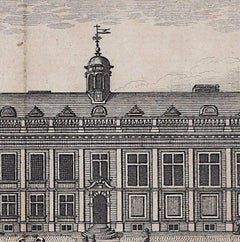 Clare College, Cambridge engraving Pieter van der Aa after David Loggan