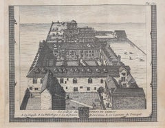 Corpus Christi, Cambridge engraving Pieter van der Aa after David Loggan