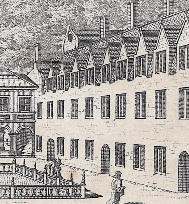 Pieter van der Aa (1659 - 1733), nach David Loggan (1634 - 1692)
Emmanuel College, Cambridge
Gravur
12 x 16 cm

Eine Ansicht des Emmanuel College, Cambridge, aus dem 18. Jahrhundert, gestochen von Pieter van der Aa nach David Loggan, dem bekannten