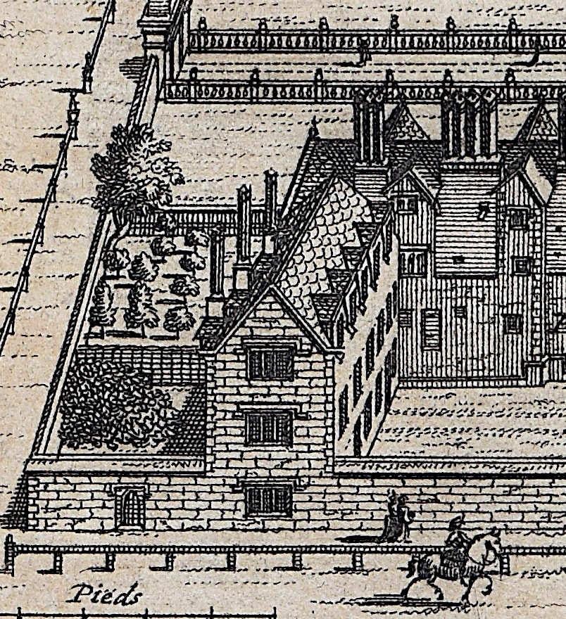 Emmanuel College, Cambridge engraving Pieter van der Aa after David Loggan ii For Sale 2
