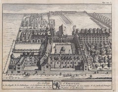 Emmanuel College, Cambridge Grabado de Pieter Van Der Aa según David Loggan ii