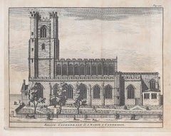 Great St Mary's, Cambridge incisione di Pieter Van Der Aa dopo David Loggan