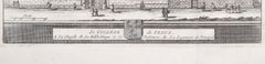 Jesus College, Oxford grabado por Pieter Van Der Aa según David Loggan