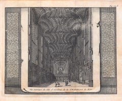 King's Chapel, Cambridge engraving Pieter van der Aa after David Loggan ii