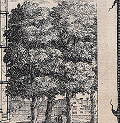 King's College, Cambridge engraving Pieter van der Aa after David Loggan iii