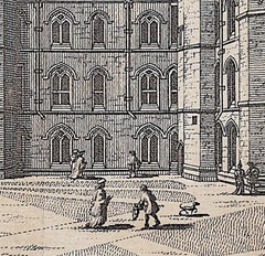 King's College, Cambridge engraving Pieter van der Aa after David Loggan iv