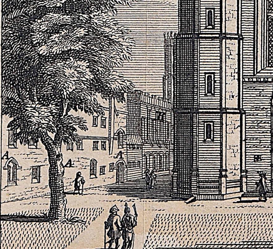 Pieter van der Aa (1659 - 1733), nach David Loggan (1634 - 1692)
King's College, Cambridge
Gravur
12 x 16 cm

Eine Ansicht des King's College, Cambridge, aus dem 18. Jahrhundert, gestochen von Pieter van der Aa nach David Loggan, dem bekannten