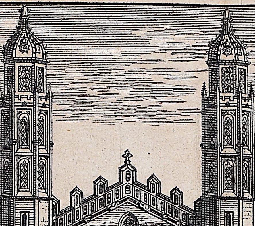 King's College, Cambridge, Kupferstich Pieter van der Aa nach David Loggan iii im Angebot 1