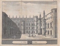 King's College, Cambridge engraving Pieter van der Aa after David Loggan iv