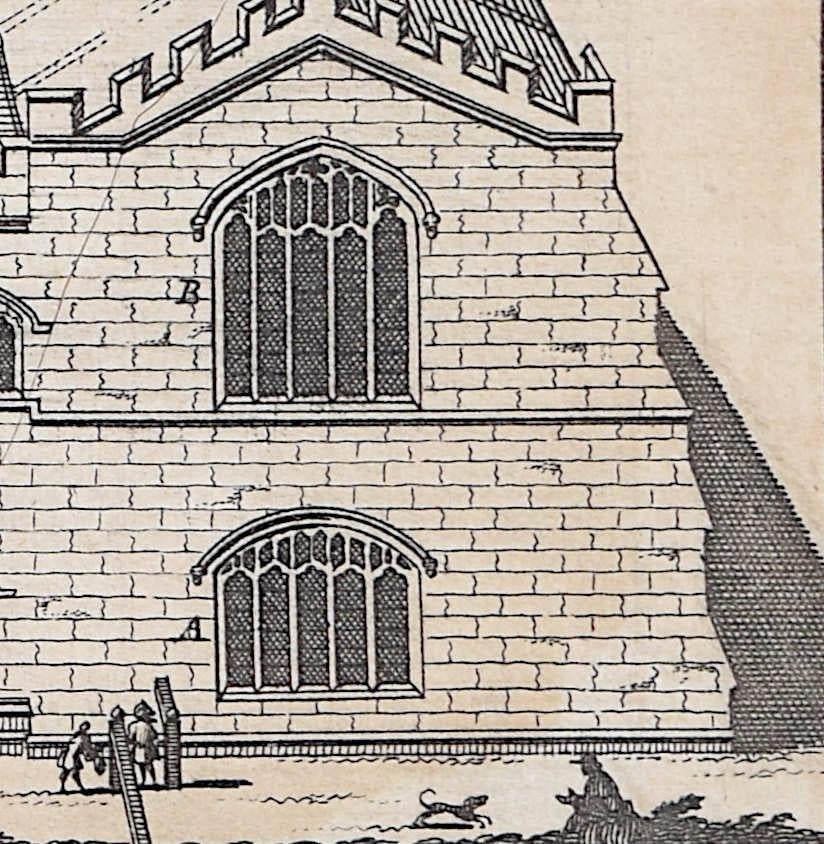 Library View, Cambridge engraving Pieter van der Aa after David Loggan For Sale 1